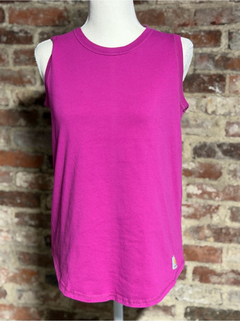 Carhartt Force Relaxed Fit Sleeveless Tank Top Magenta Size S